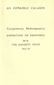 Programme: Exhibition of paintings lent by the Haverty Trust